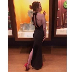 Badgley Mischka Bow Back Gown